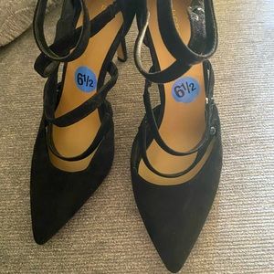 BCBG black stylish heels for the holidays or everyday